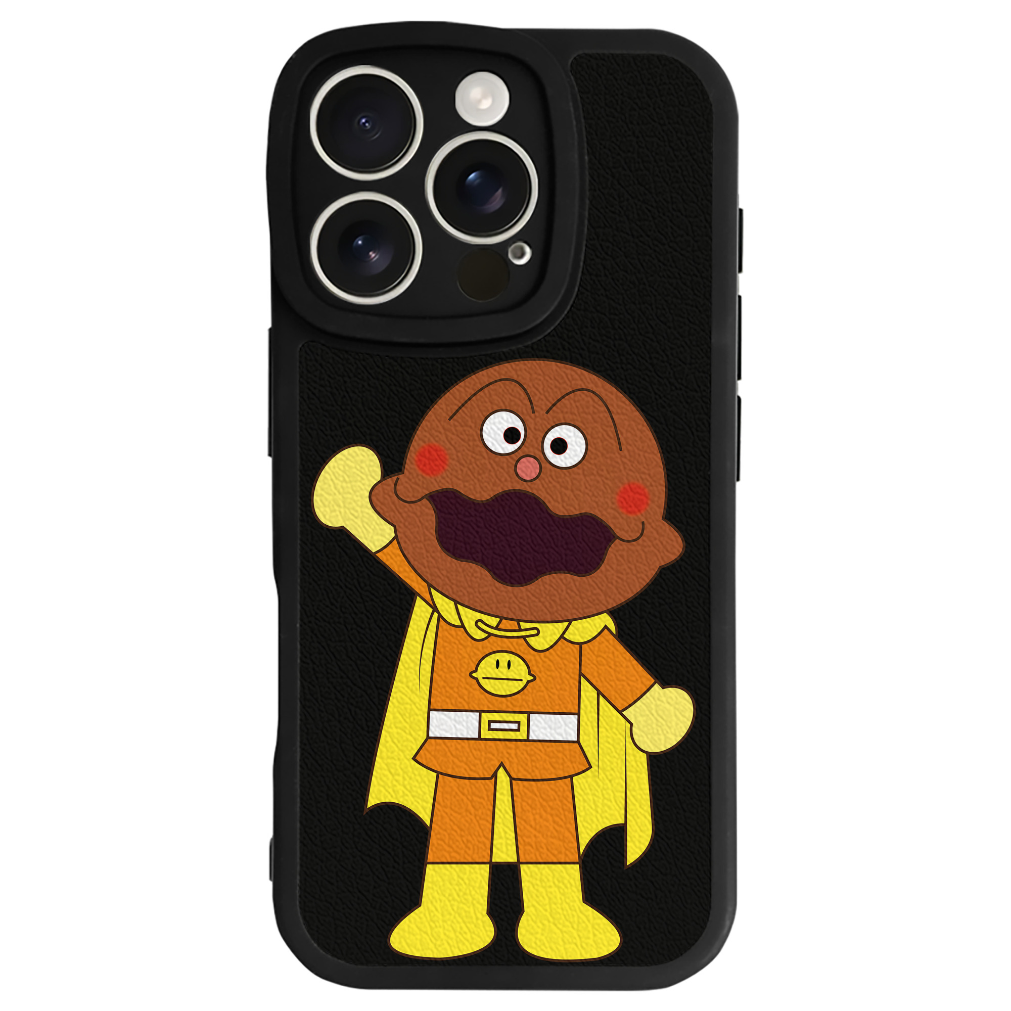 （画像用） アンパンマン Anpanman 【iPhone 16シリーズ対応】シリコンスマホケース（レザー調） 材質：シリコン